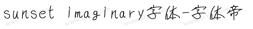 sunset imaginary字体字体转换